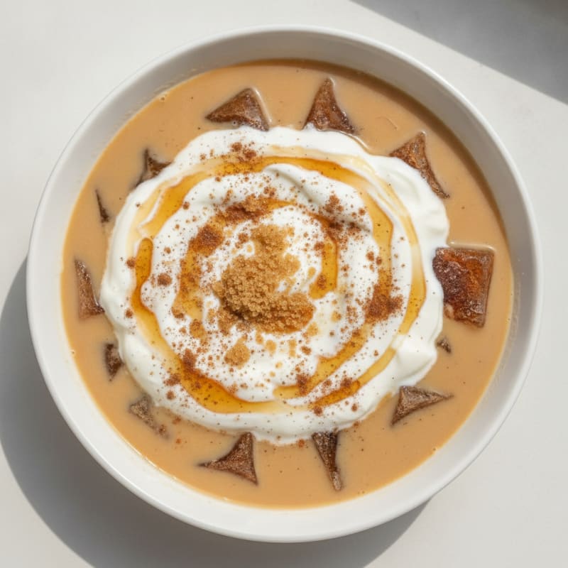 Moka Pot Coffee with Honey-Kissed Yogurt Swirl