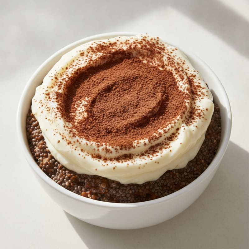 Coffee Chia Pudding Tiramisu Parfait