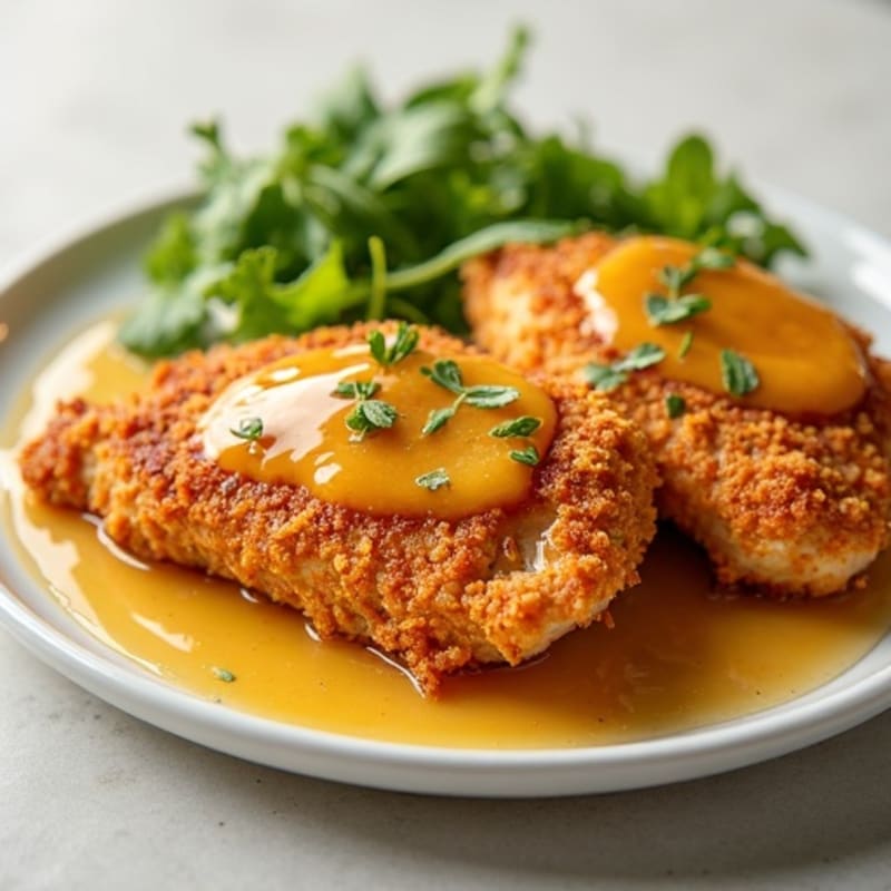 Crispy Honey-Glazed Chicken with Tangy Citrus Sauce