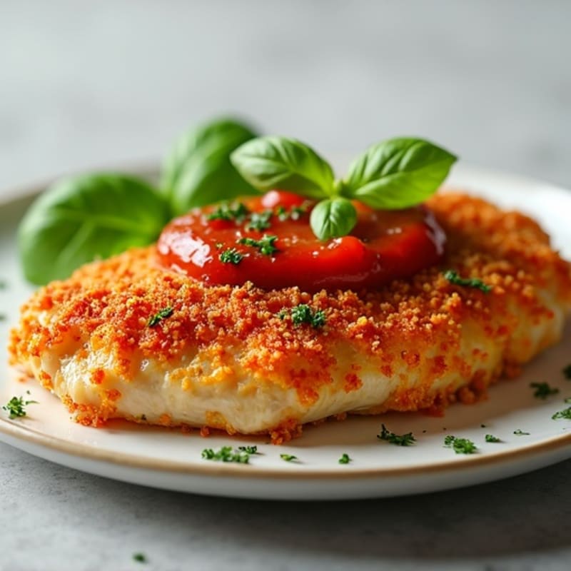 Crispy Baked Chicken Parmesan with Fresh Herbs