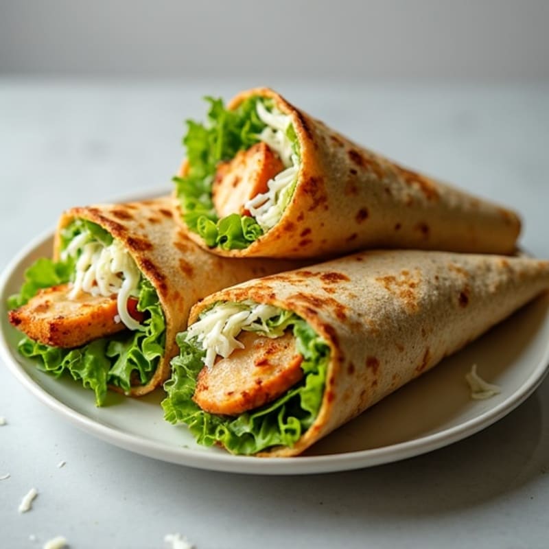 Crispy Grilled Chicken Caesar Wrap