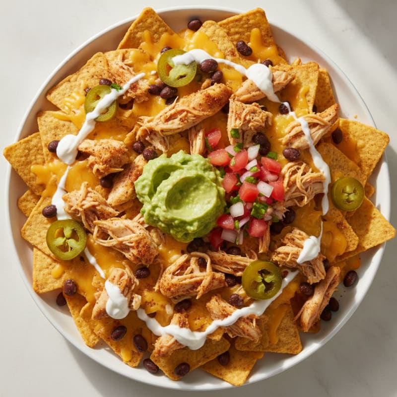 Loaded Chicken Protein Nachos