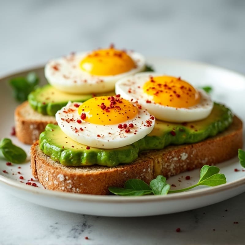 Protein-Packed Avocado Toast with Soft-Boiled Eggs
