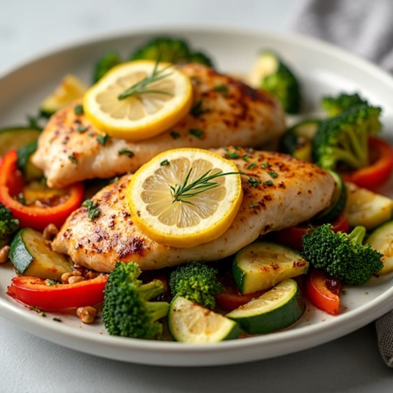 Sheet Pan Lemon Herb Chicken and Roasted Vegetables