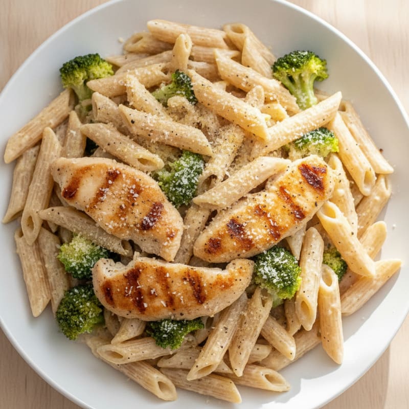 Garlic Parmesan Chicken Alfredo Pasta