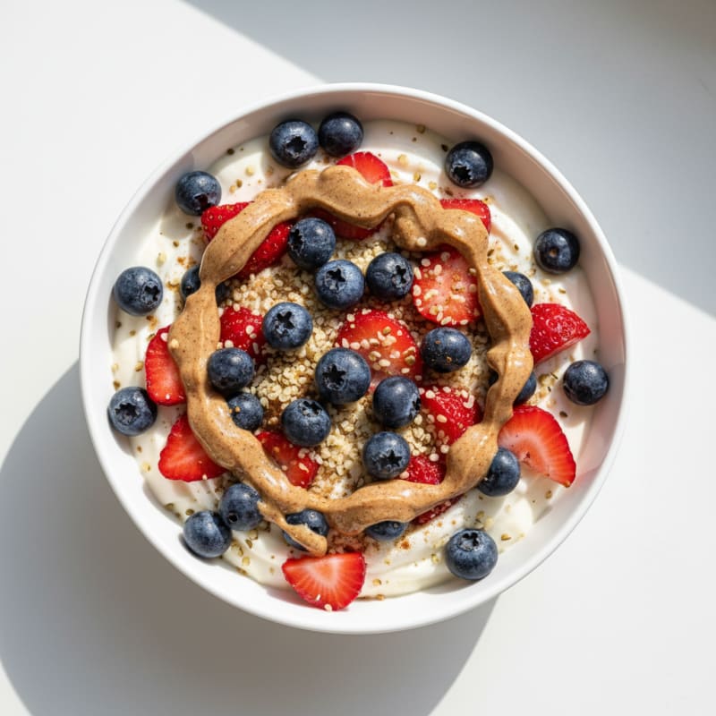 Creamy Berry Protein Yogurt Bowl