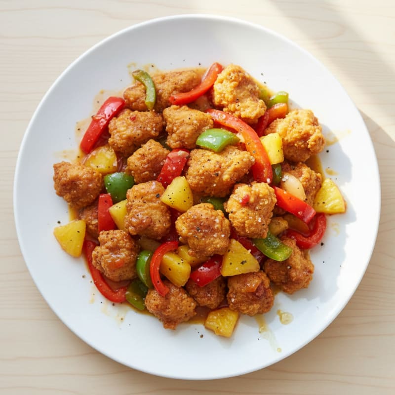 Crispy Sweet and Sour Chicken Stir-Fry