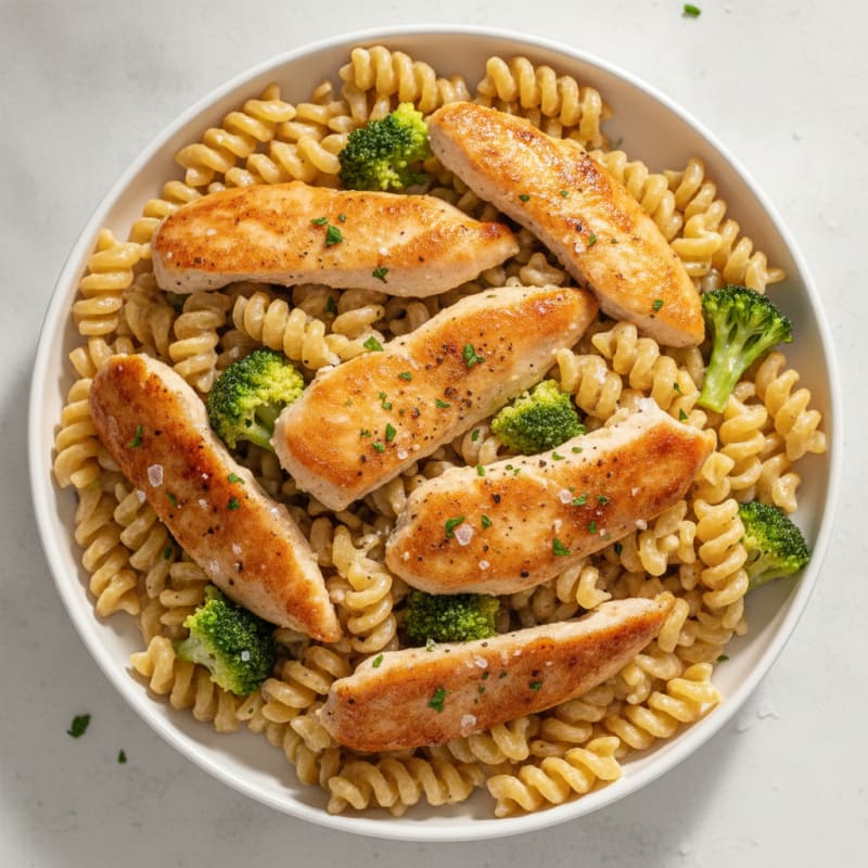 Garlic Parmesan Chicken Alfredo Pasta