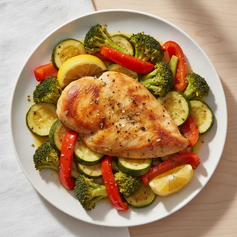 Lemon Herb Roasted Chicken and Vegetables