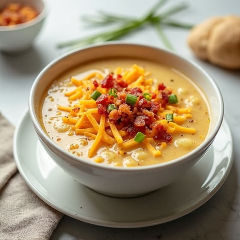 Healthy Loaded Baked Potato Soup