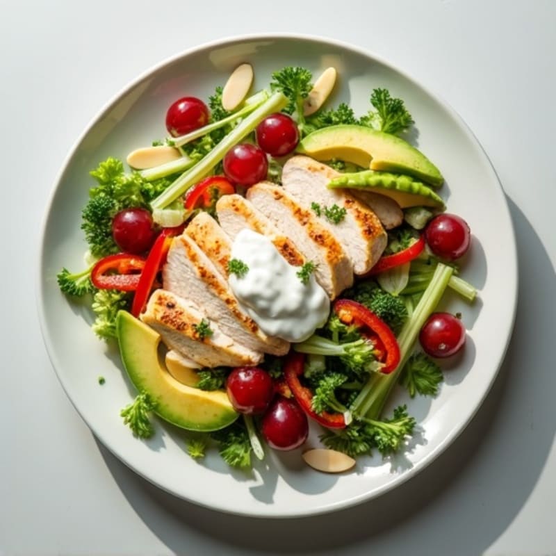 Creamy Greek Yogurt Chicken Salad with Crunchy Veggies