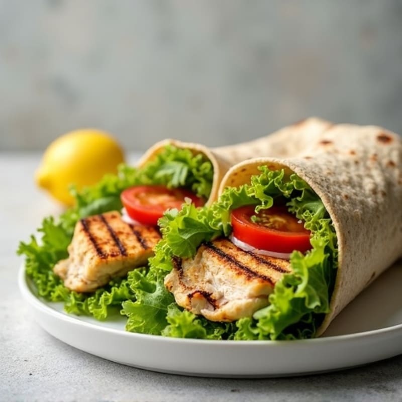Lemon Herb Grilled Chicken Wrap