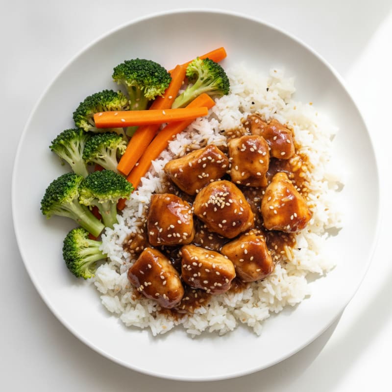 Teriyaki Glazed Chicken with Sesame Rice