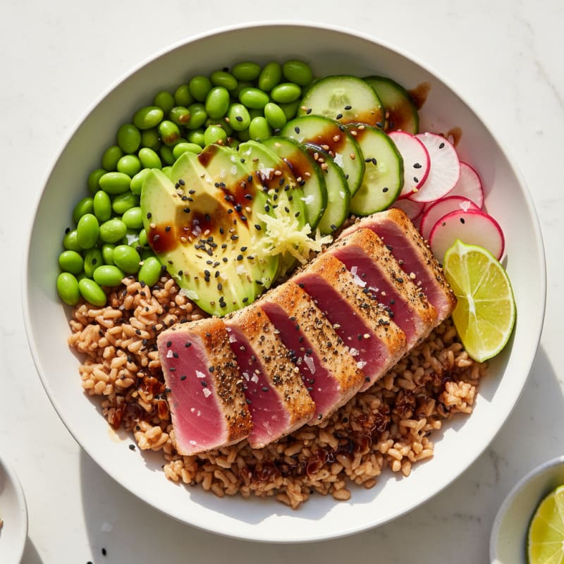 Seared Tuna Poke Bowl