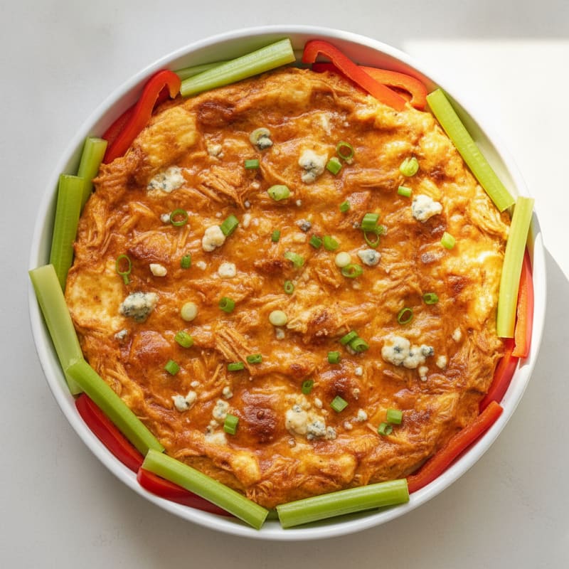 Buffalo Chicken & Cream Cheese Dip