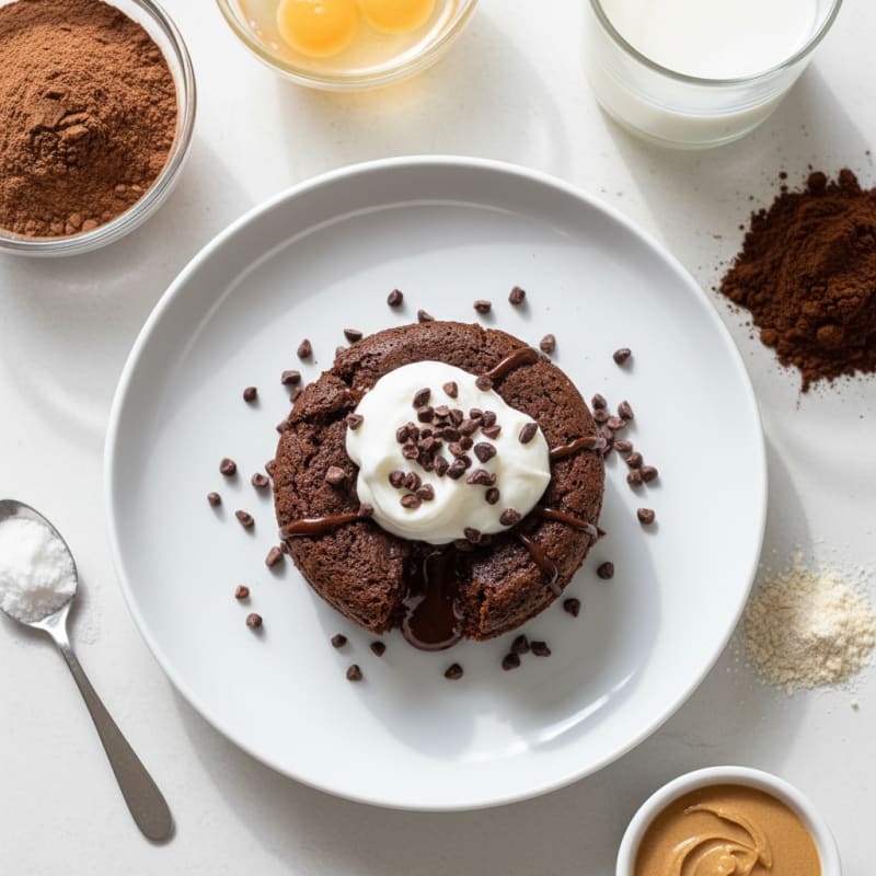 Creamy Chocolate Protein Mug Cake