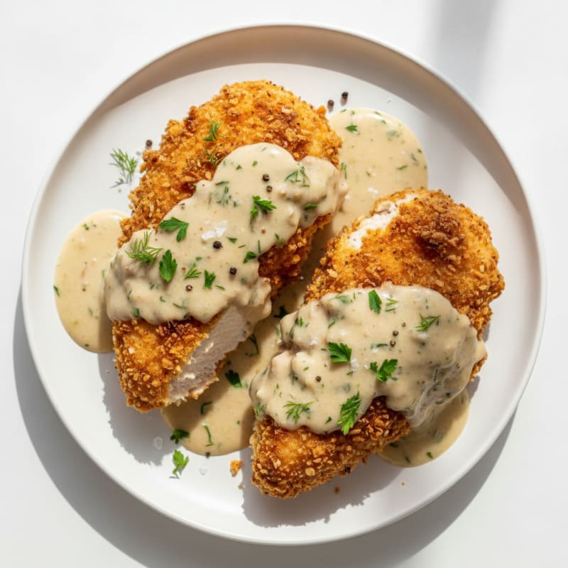 Buttermilk Fried Chicken with Creamy Gravy