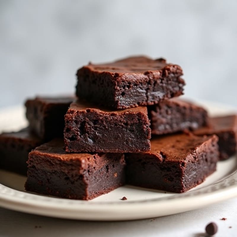Dark Chocolate Protein Fudge Brownies