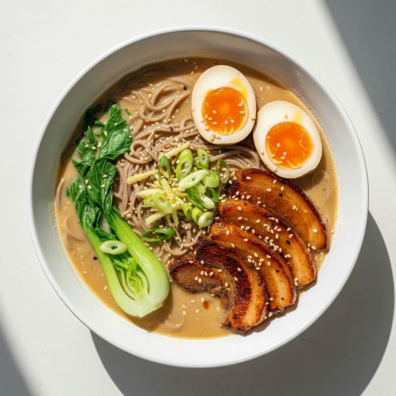 Creamy Pork Belly Ramen Bowl