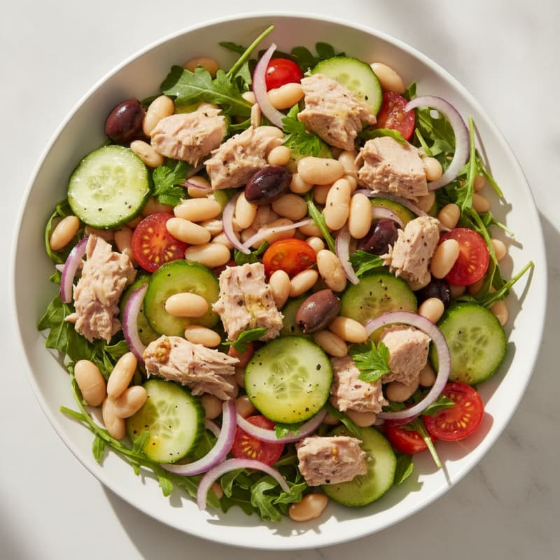 Mediterranean Tuna and White Bean Salad