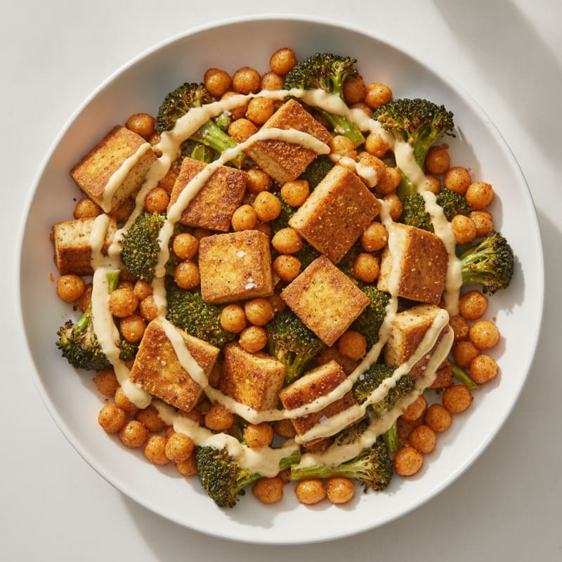 Roasted Vegetable and Chickpea Bowl
