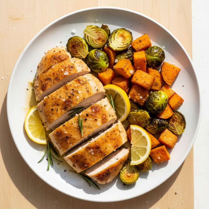 Crispy Lemon-Herb Roasted Chicken