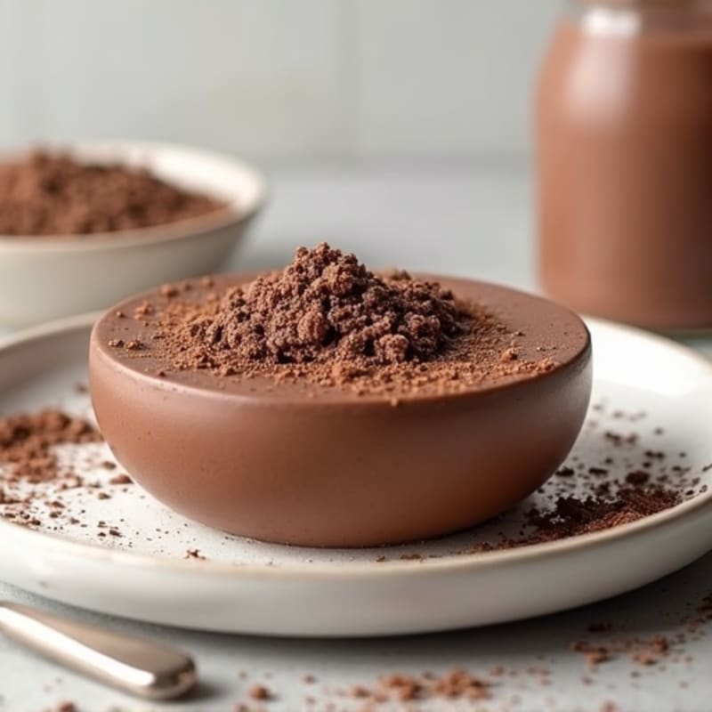 Chocolate Protein Pudding with Chia Seeds