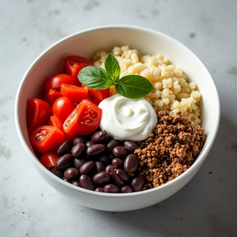 Seasoned Ground Beef Bowl with Special Sauce