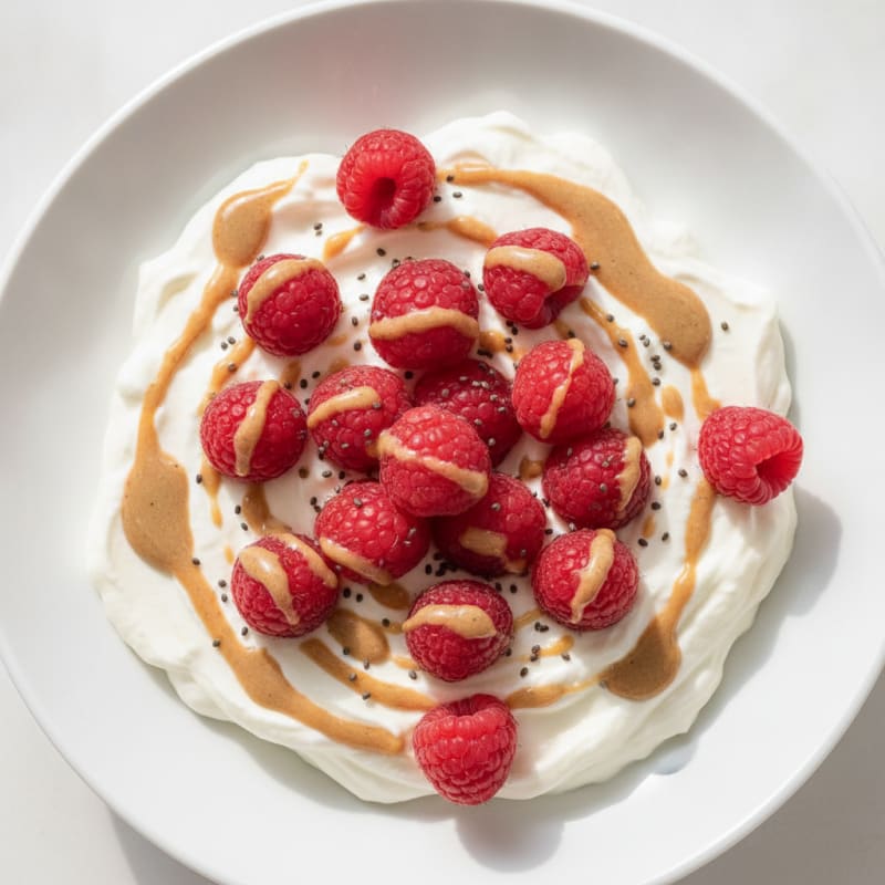 Silky Greek Yogurt Protein Pudding with Berries