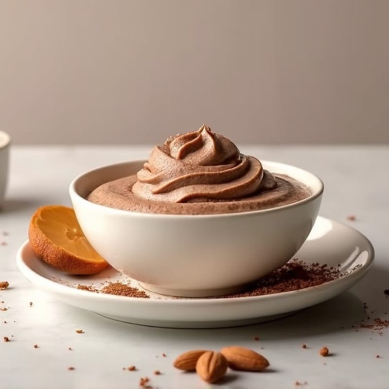 Creamy Cottage Cheese Protein Pudding with Cocoa and Almond Butter