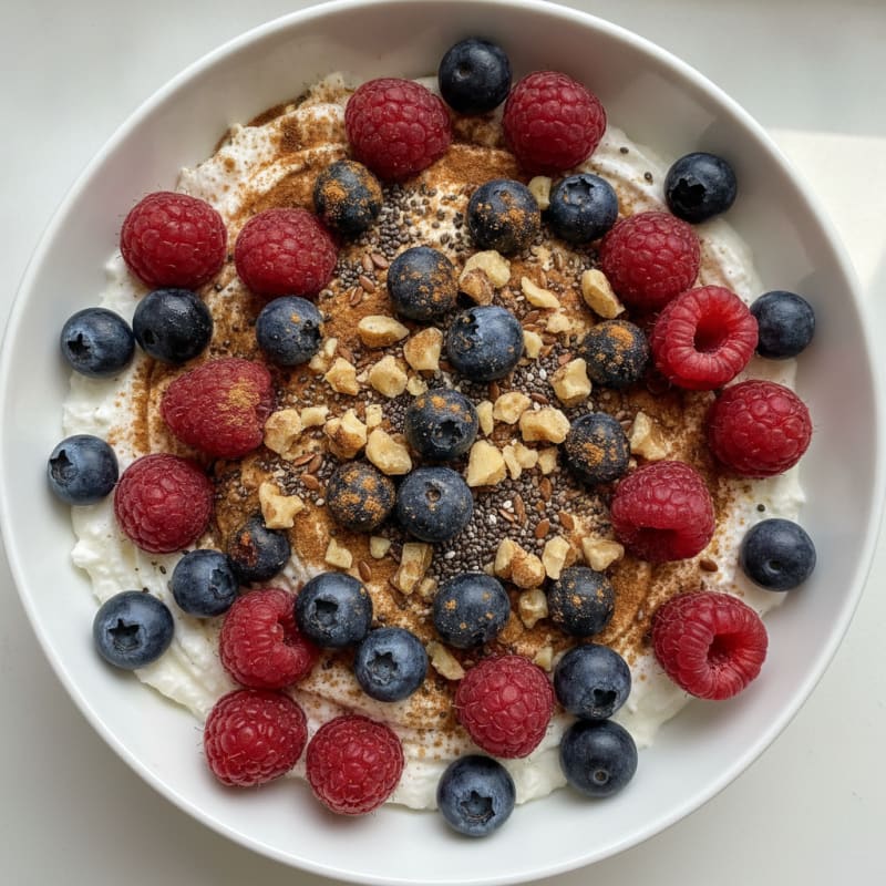 Berry Yogurt Bowl with Nuts and Seeds