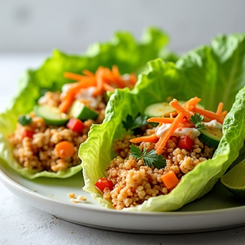 Spicy Tuna Crunchy Lettuce Wraps