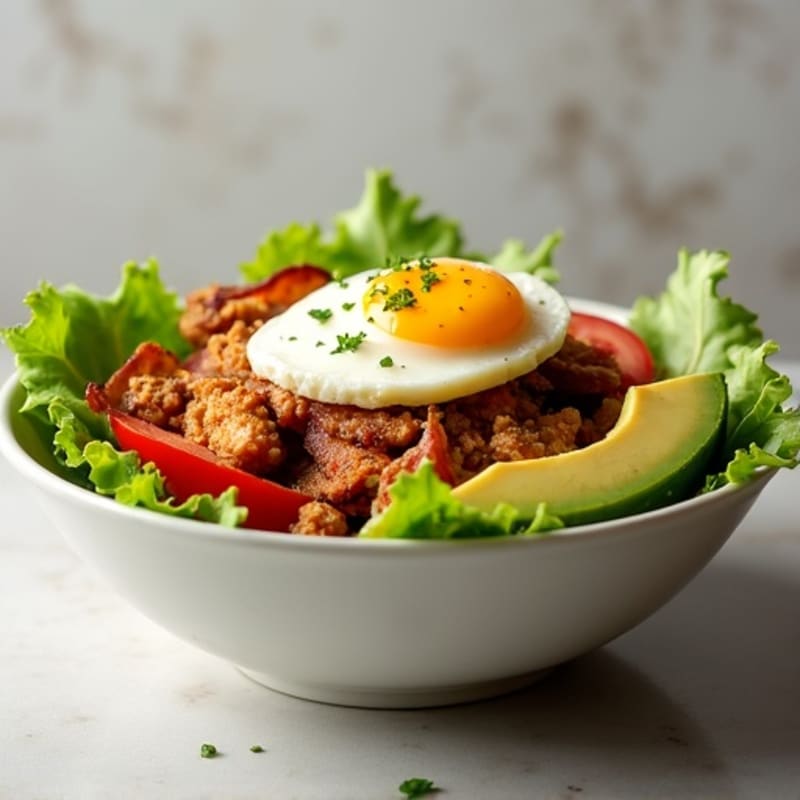 Crispy Chicken BLT Bowl with Creamy Avocado