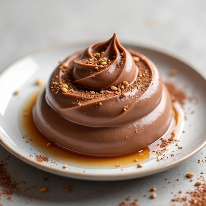 Silky Chocolate Protein Mousse with Sunflower Seeds