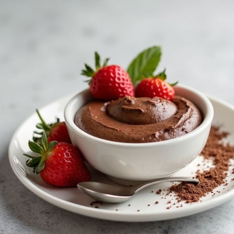 Chocolate Protein Pudding with Chia Seeds