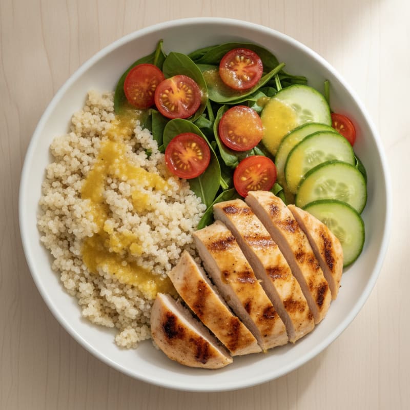 Grilled Chicken and Quinoa Power Bowl