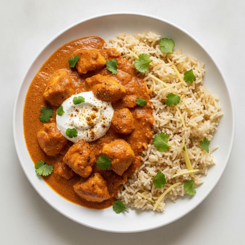 Spiced Butter Chicken with Basmati Rice