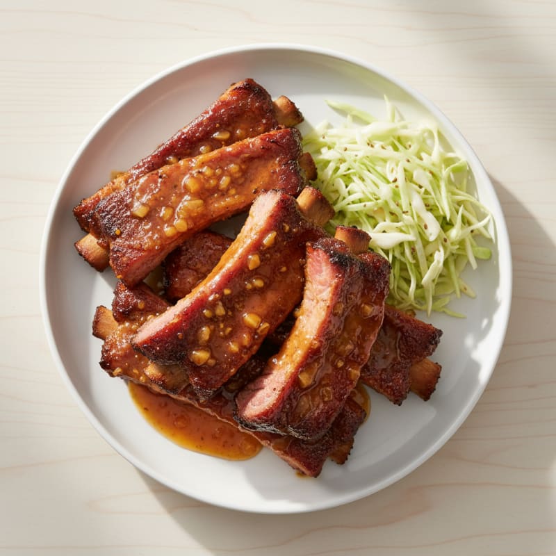 Smoked BBQ Ribs with Tangy Glaze