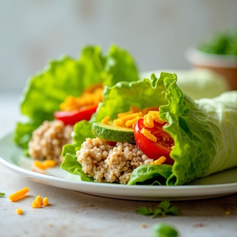 Creamy Avocado Turkey Lettuce Wrap