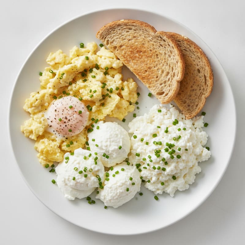 Classic Cottage Cheese and Eggs Breakfast