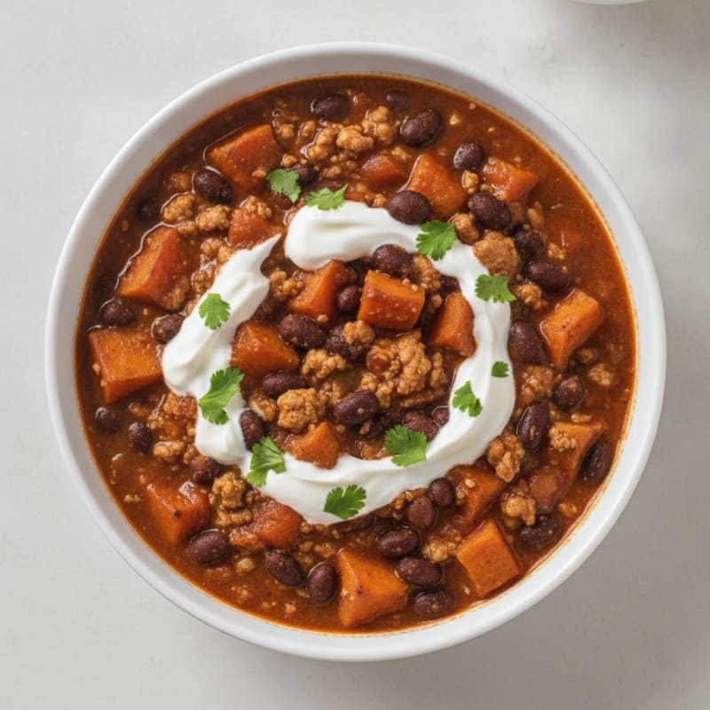 Sweet Potato and Black Bean Chili
