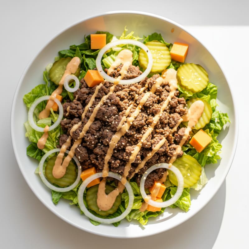 Big Mac Inspired Protein Bowl