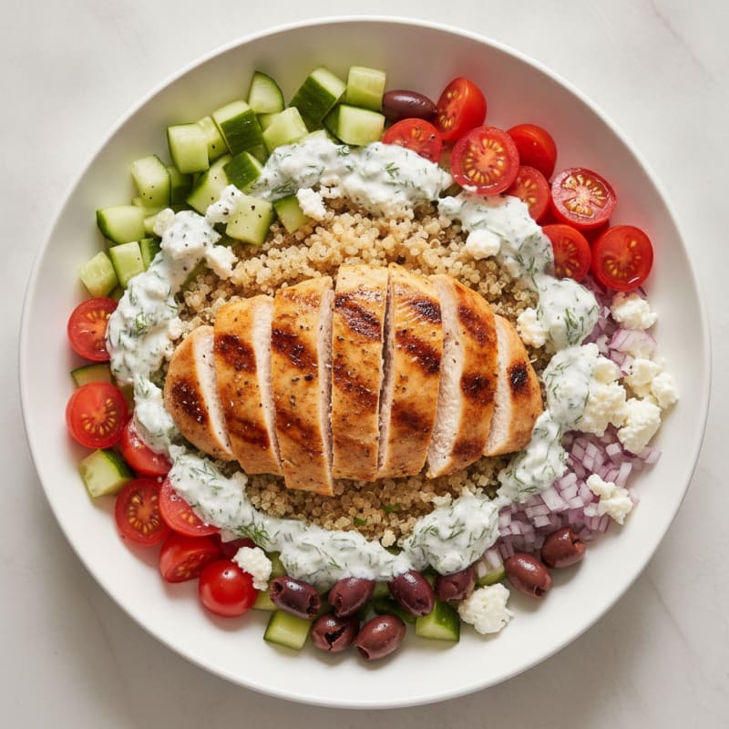 Grilled Chicken Gyro Power Bowl