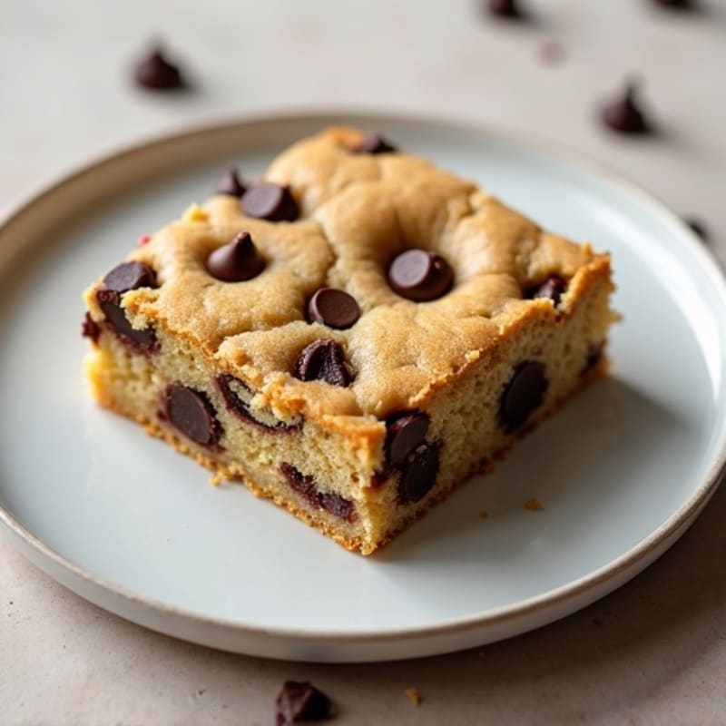 Protein-Packed Almond Flour Chocolate Chip Cookie Cake