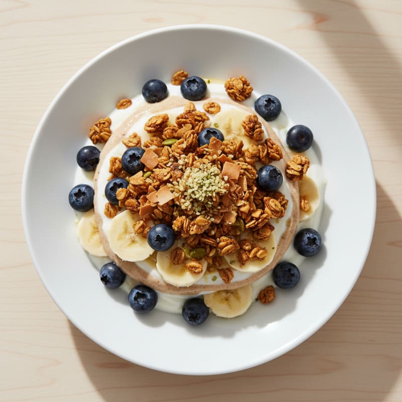 Berry-Banana Yogurt Parfait with Granola