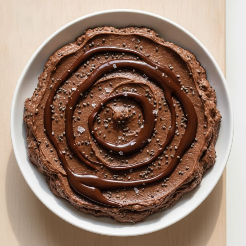 Silky Protein Chocolate Pudding with Chia Seeds
