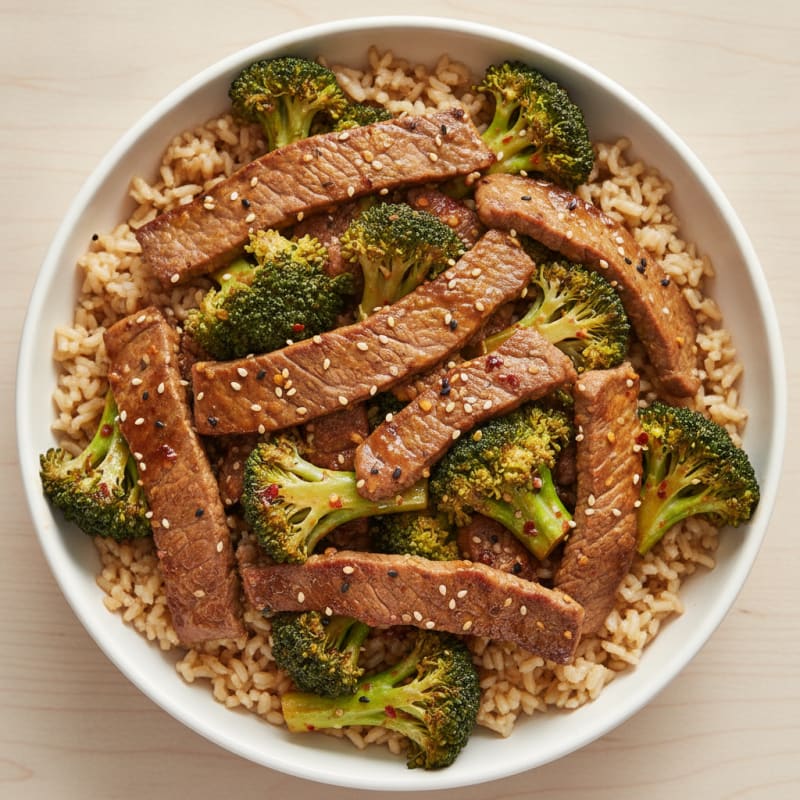 Sesame Beef & Broccoli Stir-Fry
