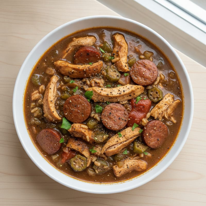 Creole Chicken and Sausage Gumbo