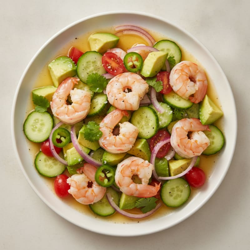 Zesty Shrimp Avocado Ceviche