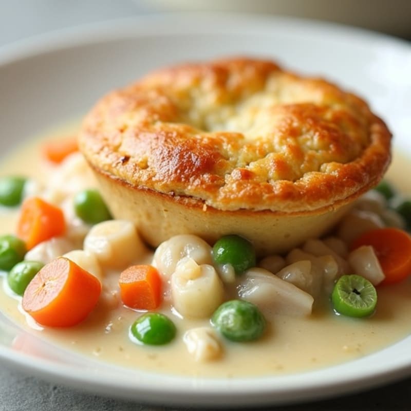Healthy Creamy Chicken Pot Pie